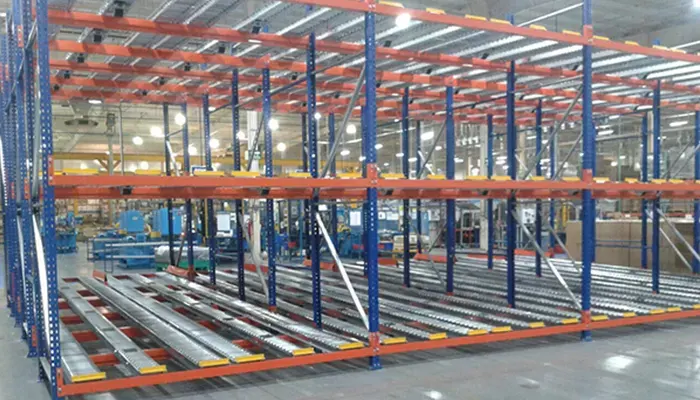 Rack dinámico de RC Racks con camas de rodillos por gravedad